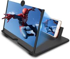 Phone Screen Magnifier 12 inch - Foldable HD Amplifier Stand for Movies & Videos