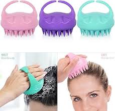 Silicone Scalp Massager Shampoo Brush - Hair Growth, Dandruff Relief